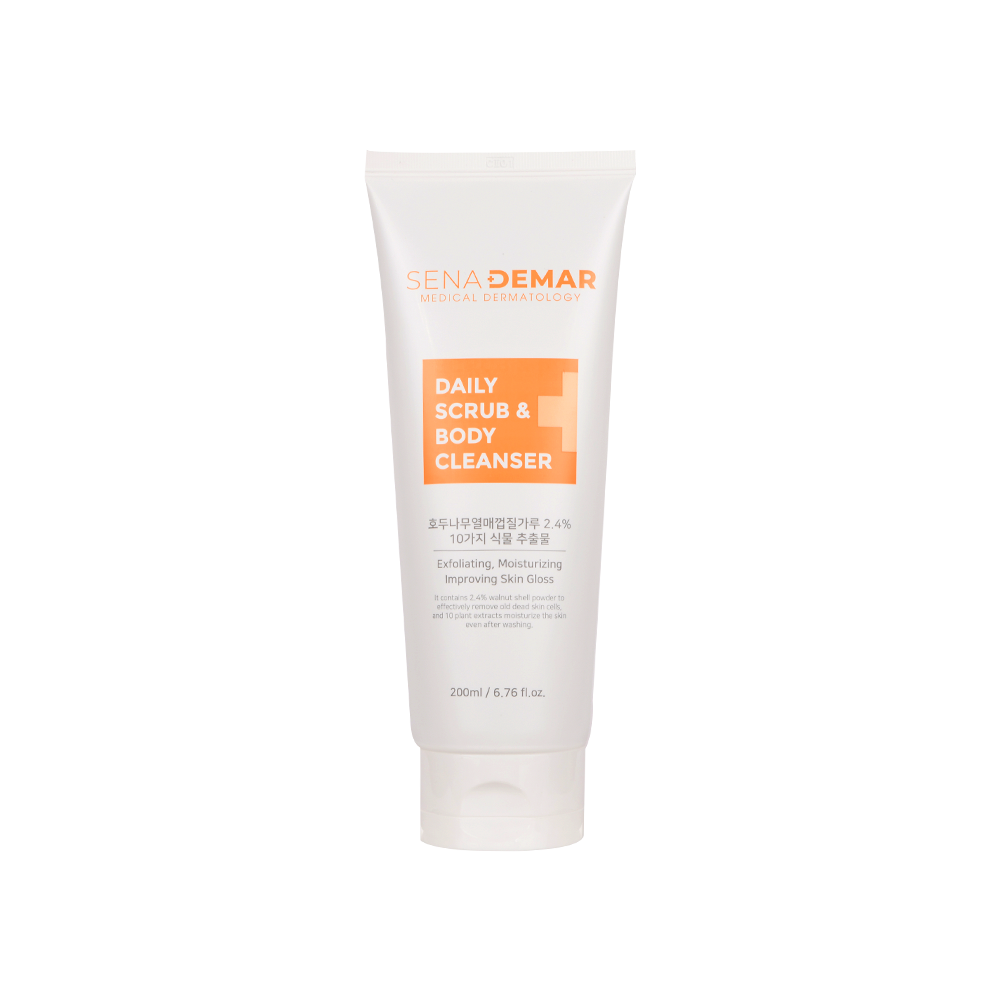 Sữa tắm tẩy tế bào chết toàn thân SENADEMAR DAILY SCRUB & BODY CLEANSER 200ml